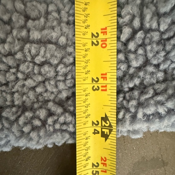 Haute Monde Cozy Blue Teddy Fleece Barn Jacket Button Up Shirt Jacket Sz M NWT - Picture 12 of 16